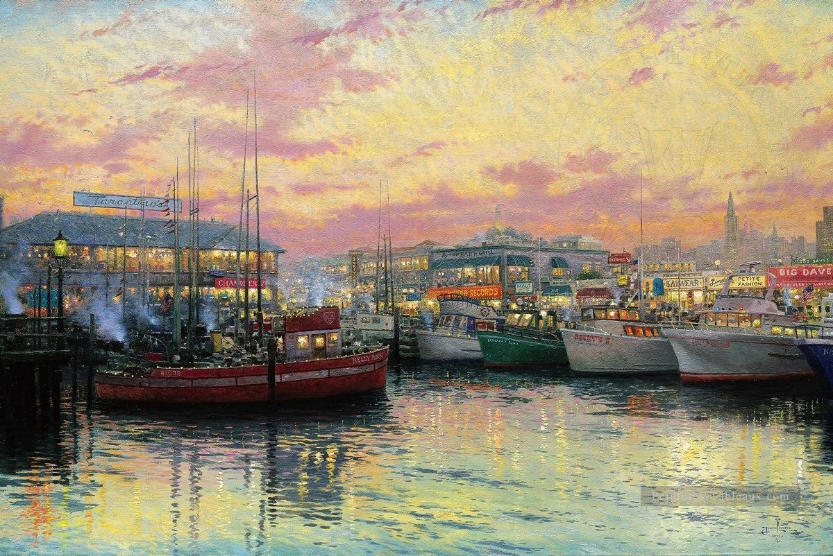 San Francisco Fishermans Wharf TK cityscape Peintures à l'huile